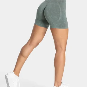 Acid Covert Scrunch Shorts  "Basil"