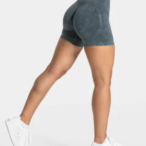 Acid Covert Scrunch Shorts  "Navy"