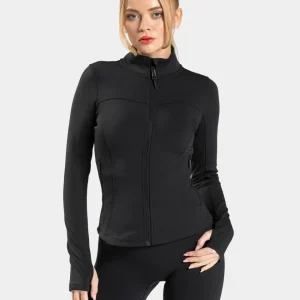 Allrounder Shaping Zip Jacke Warm "Schwarz"