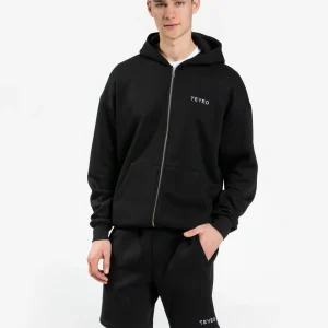 Arrival Oversized Zip Hoodie "Schwarz"