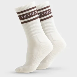 Club Socken (2er-Pack) "Off White - Espresso"