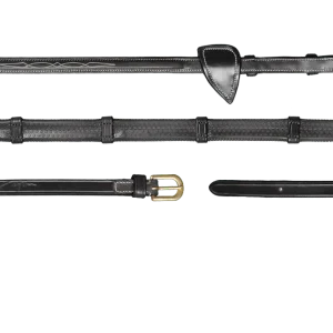 Rênes Caoutchouc 1/2 Avec 7 Arrêtoirs D