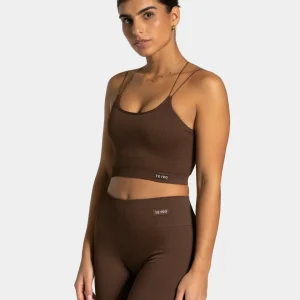 Elegant Strap Top "Dunkelbraun"