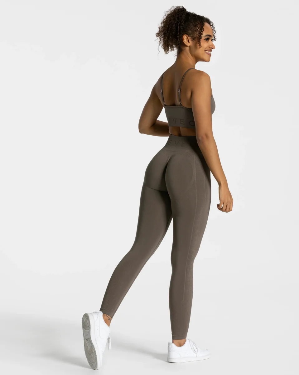 Focus Scrunch Leggings "Taupe" – Image 5