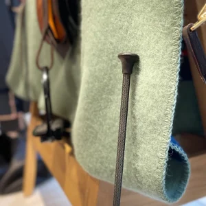 Cravache de dressage nylon bout tressé