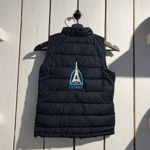 Doudoune sans manche brodée Étrier de Paris avec Prénom