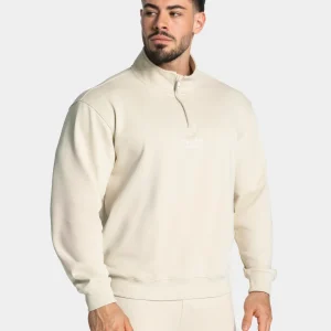 Lifting Club Half Zip Sweater "Cream"