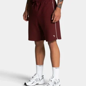 Contrastline Shorts "Weinrot"