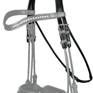 Tétière Bride "Type Dressage" NE round leather