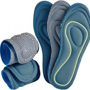Semelles orthopédiques unisexes ergonomiques pour chaussures de sport