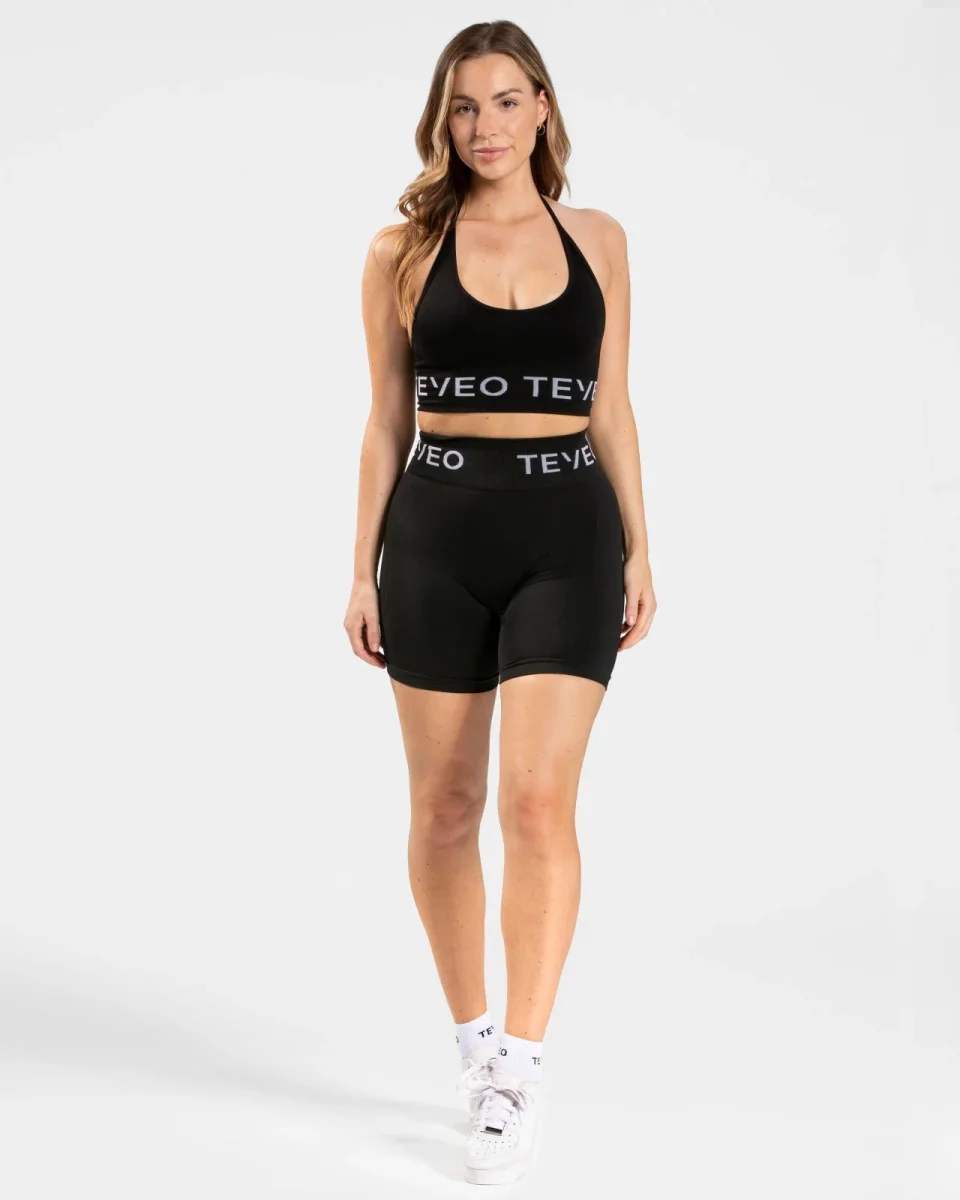 Signature Covert Scrunch Shorts "Schwarz" – Image 3