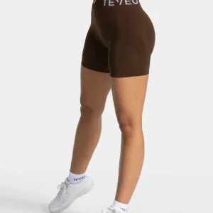 Signature Covert Scrunch Shorts "Dunkelbraun"