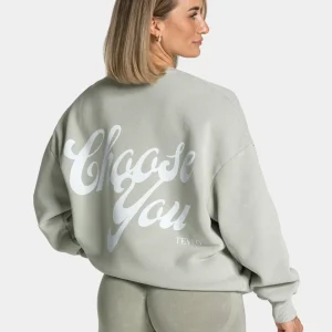 Acid Oversized Sweater "Salbei"