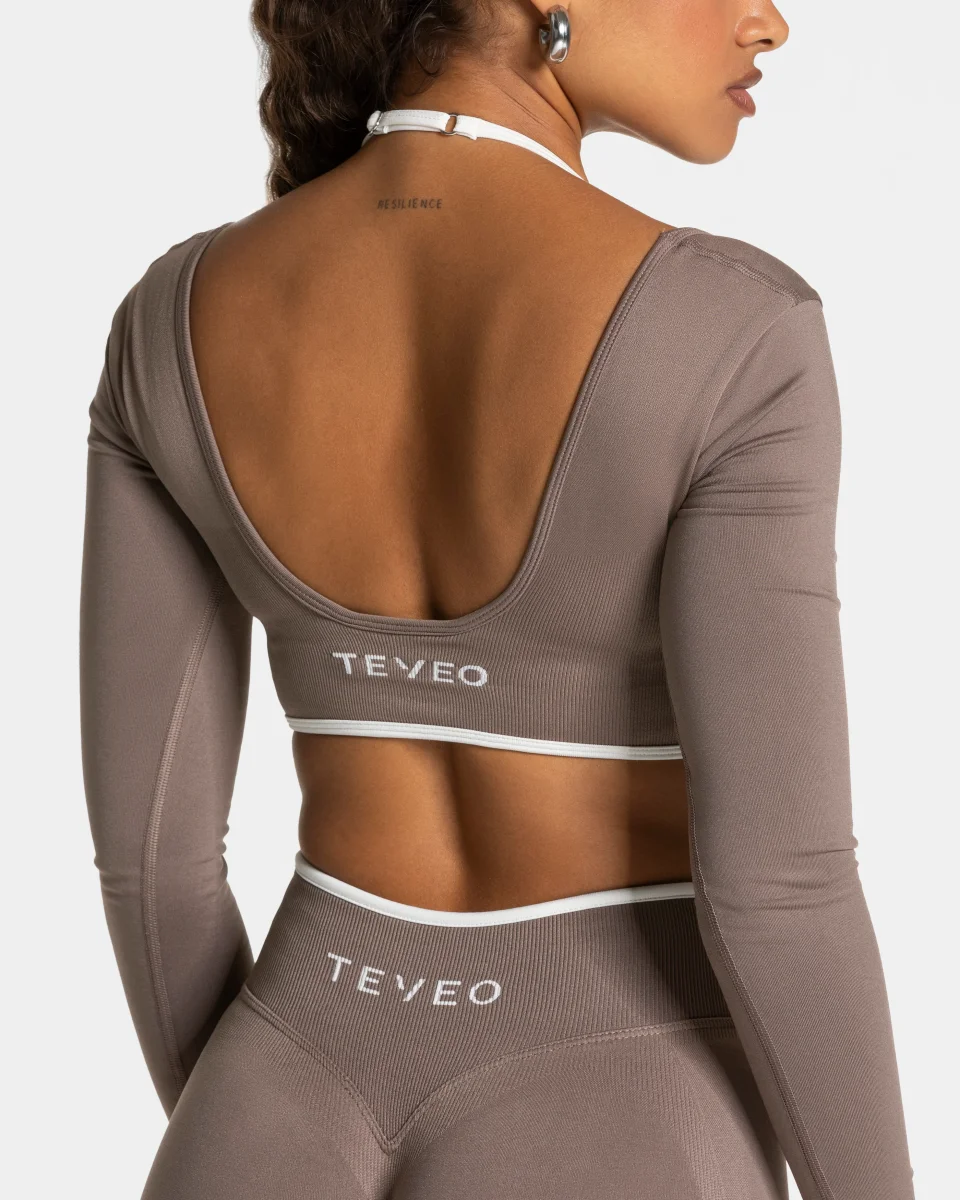 Contrastline Longsleeve "Mokka" – Image 4