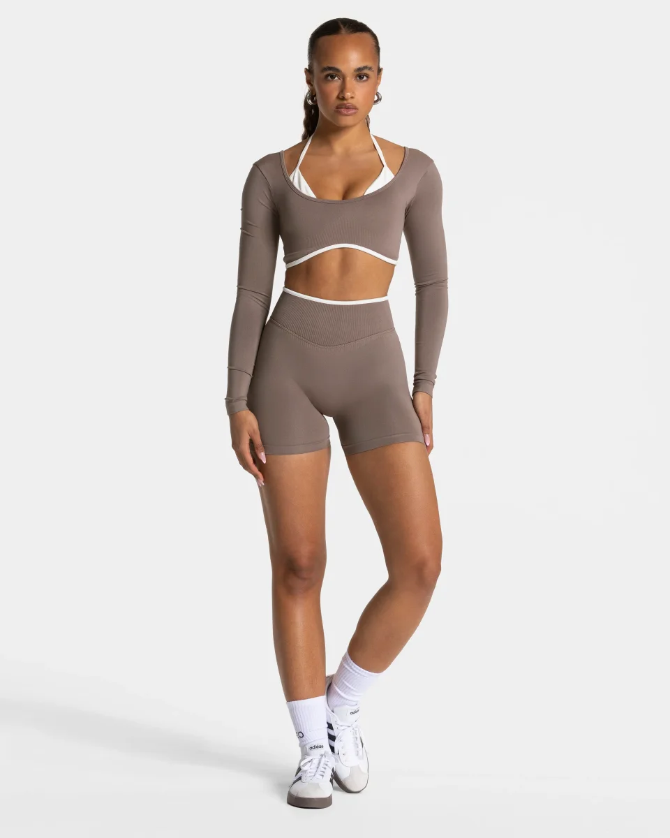 Contrastline Longsleeve "Mokka" – Image 3