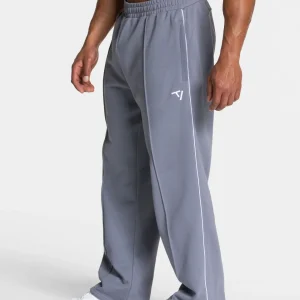 Contrastline Straight Leg Jogger "Eisgrau - Weiß"