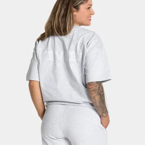 RI’VAIV Oversized T-Shirt "Hellgrau"