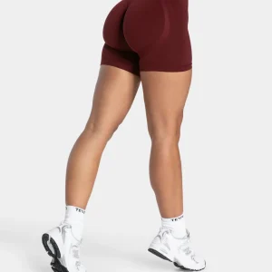 Contrastline Sculpt Scrunch Shorts "Weinrot"