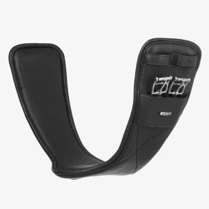 Sangle de dressage cuir noire