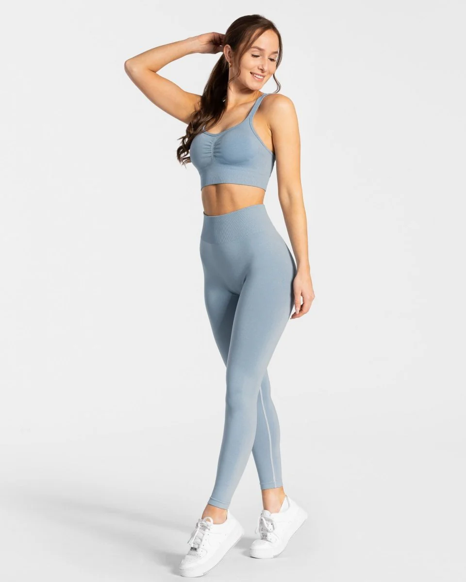 Timeless Scrunch Leggings "Stahlblau" – Image 3